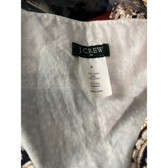 J.Crew Cynthia Lot Mini Dresses Sz Sm Cotton Linen Spring Summer Casual Vacation - Picture 14 of 14